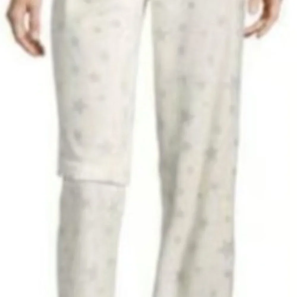 New Long Lounge Pants Pajama Pajamas PJS Size M Medium Women's Ivory White Cream - Picture 7 of 9